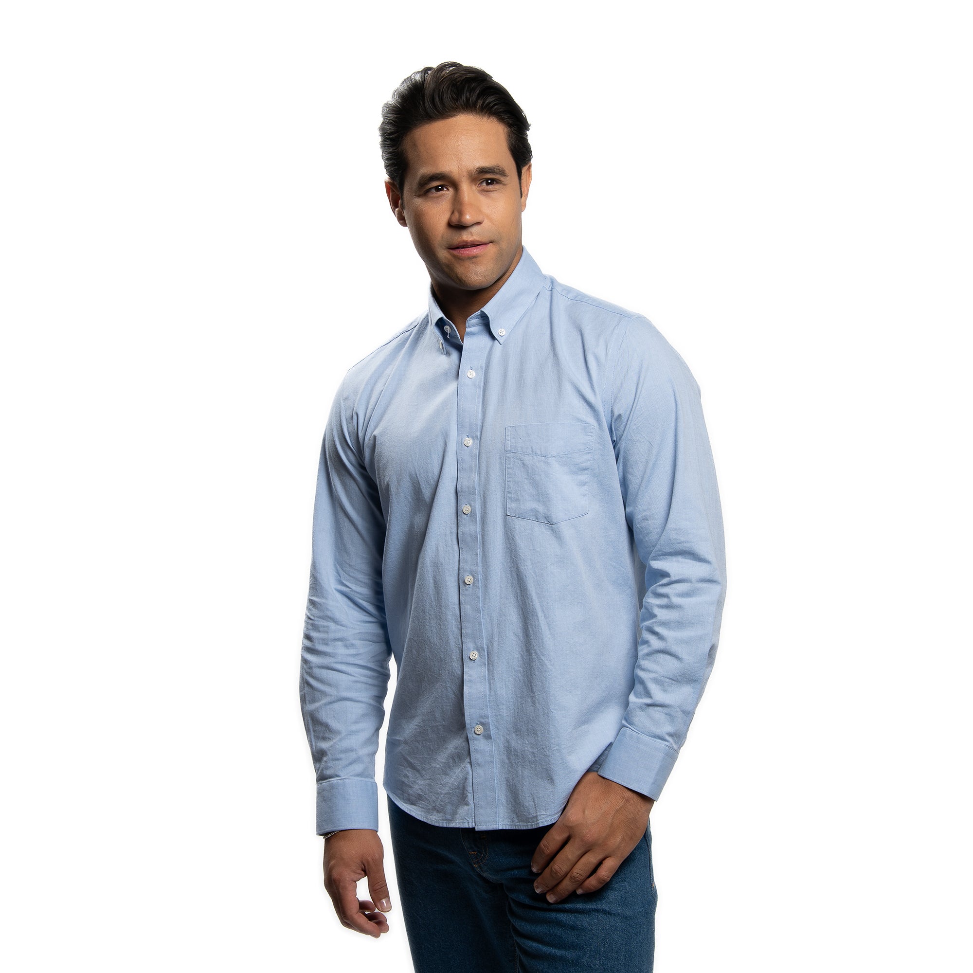 Everyday Stretch Oxford Standard Fit -  Blue