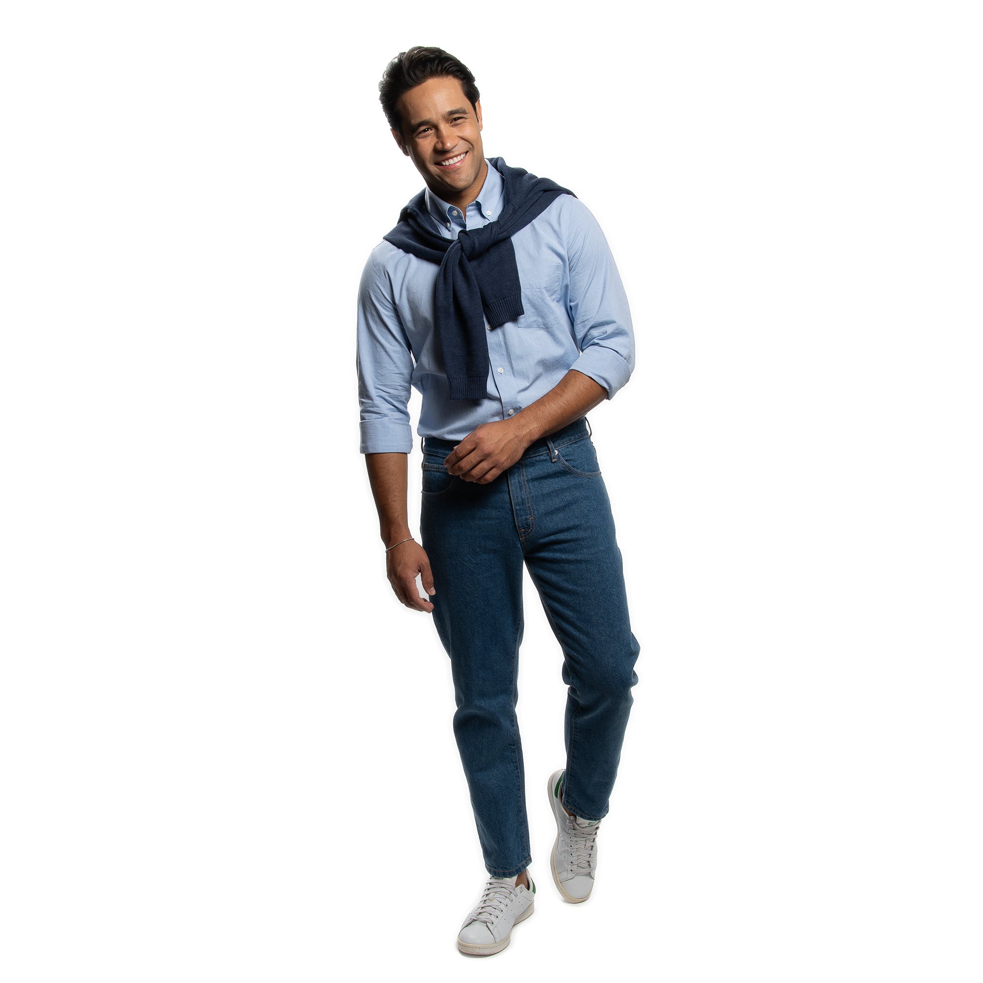 Everyday Stretch Oxford Standard Fit -  Blue