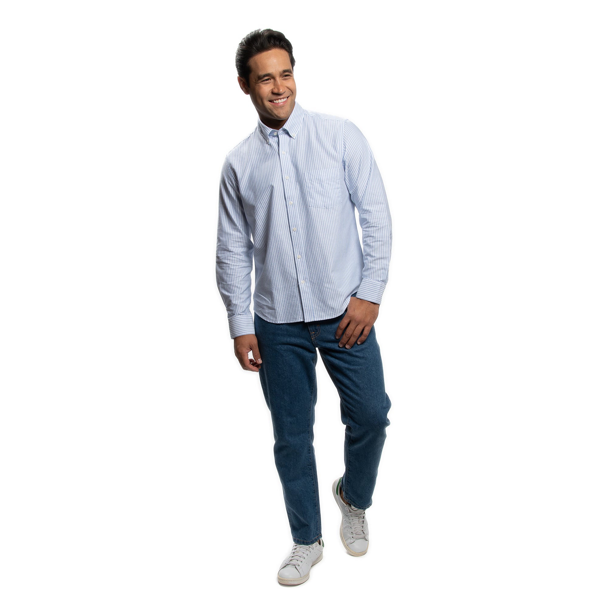Weekend Oxford Standard Fit - Blue Stripe