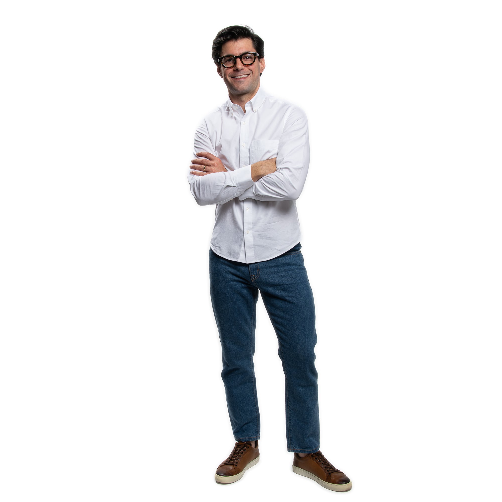 Everyday Stretch Oxford Slim Fit -  White