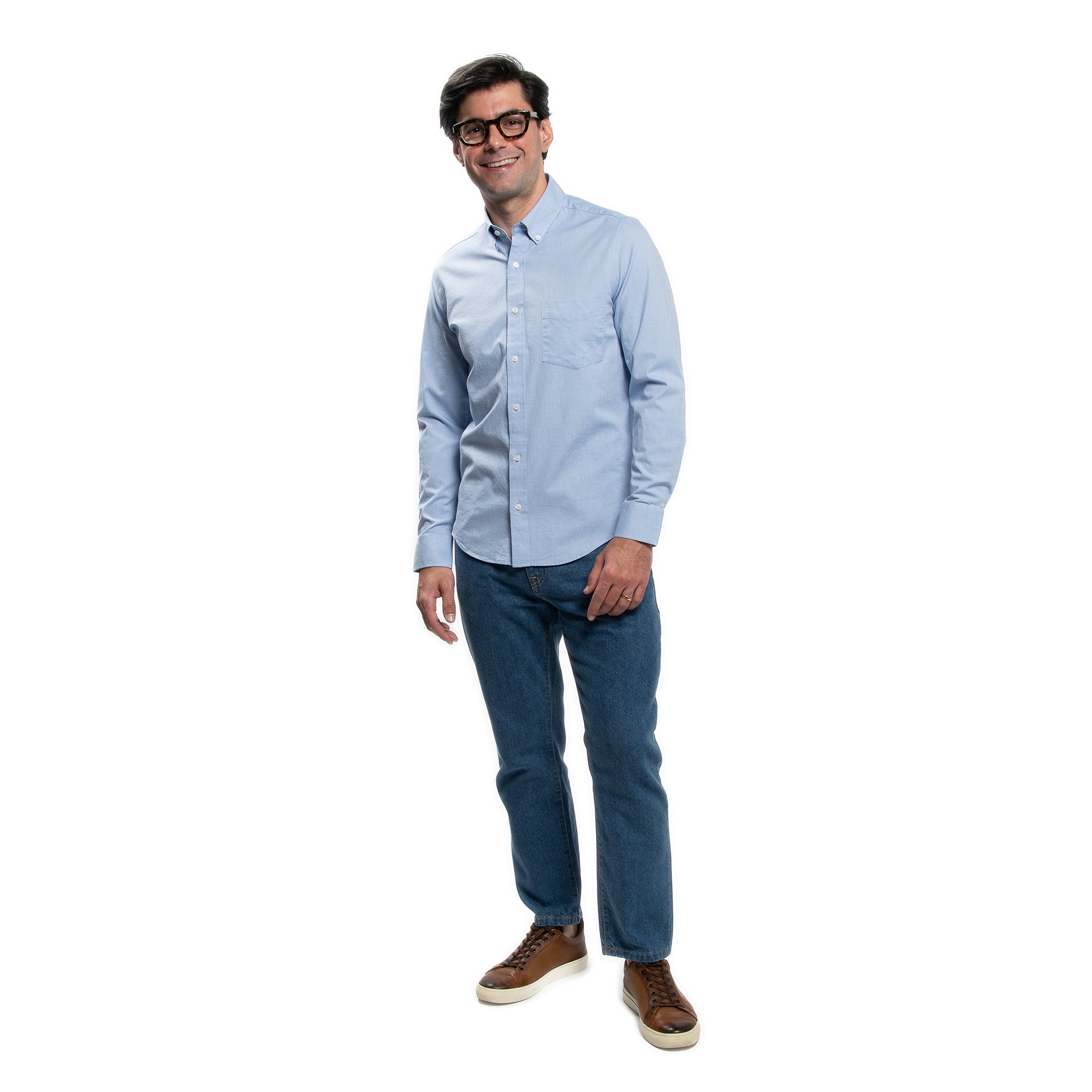 Everyday Stretch Oxford Slim Fit -  Blue
