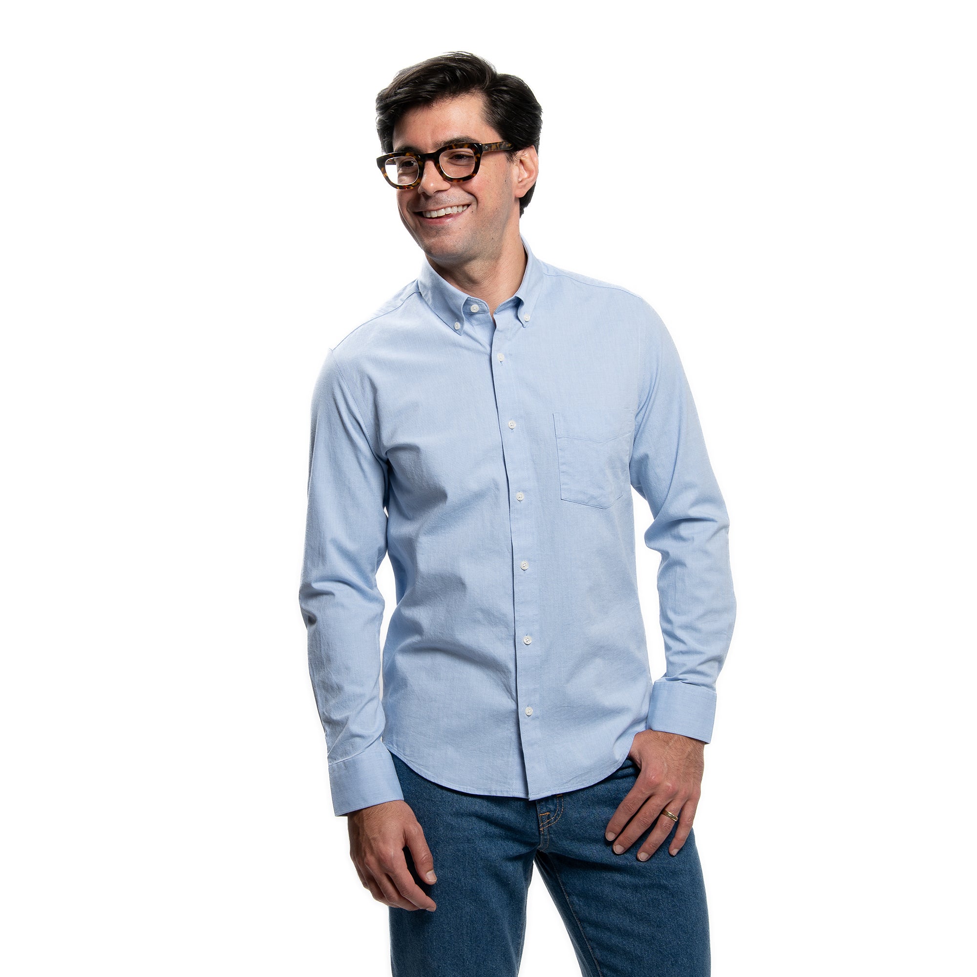 Everyday Stretch Oxford Slim Fit -  Blue