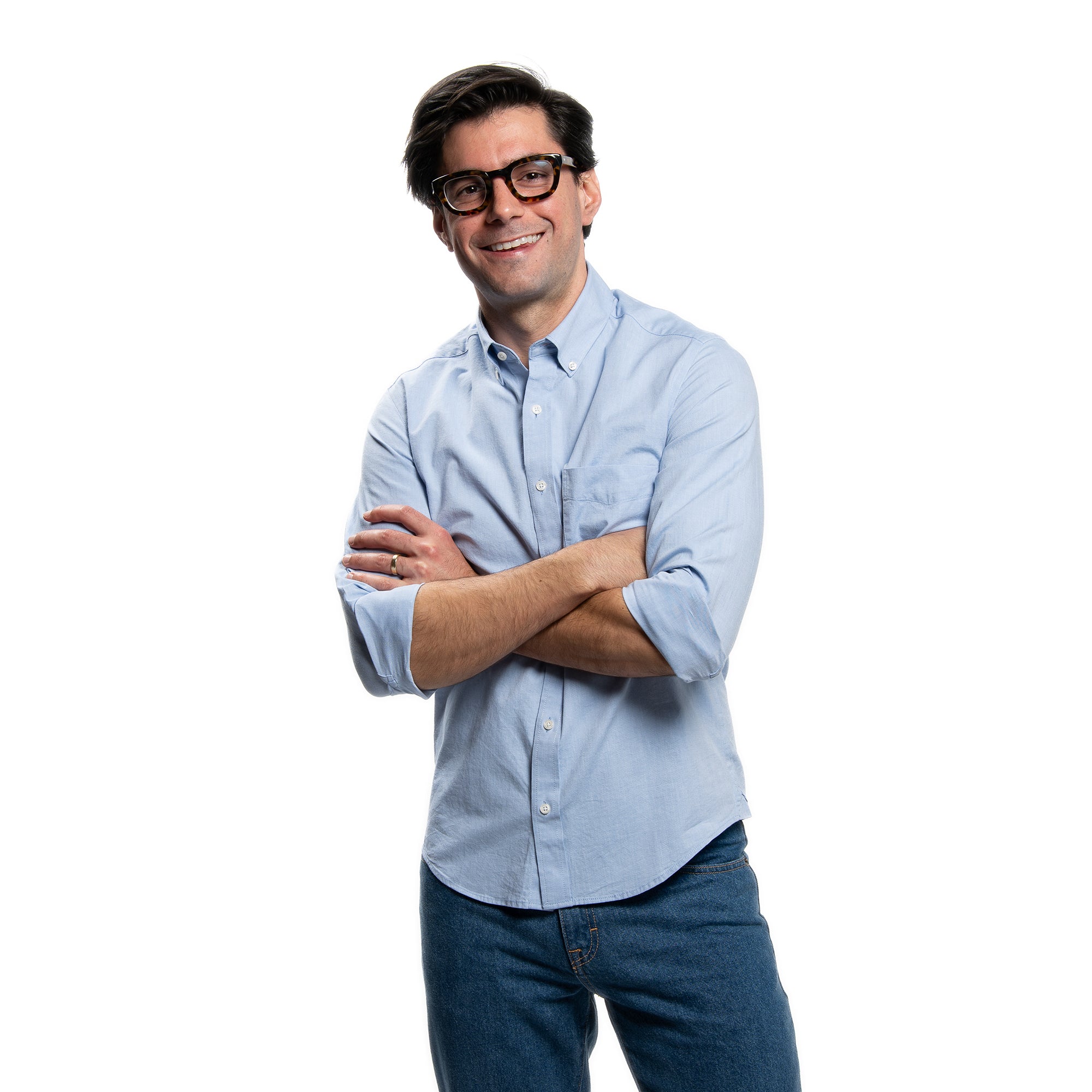 Everyday Stretch Oxford Slim Fit -  Blue