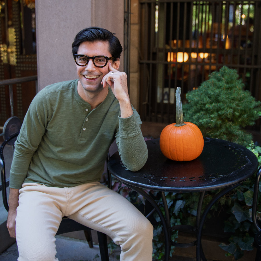 Henley Shirt Long Sleeve - Olive