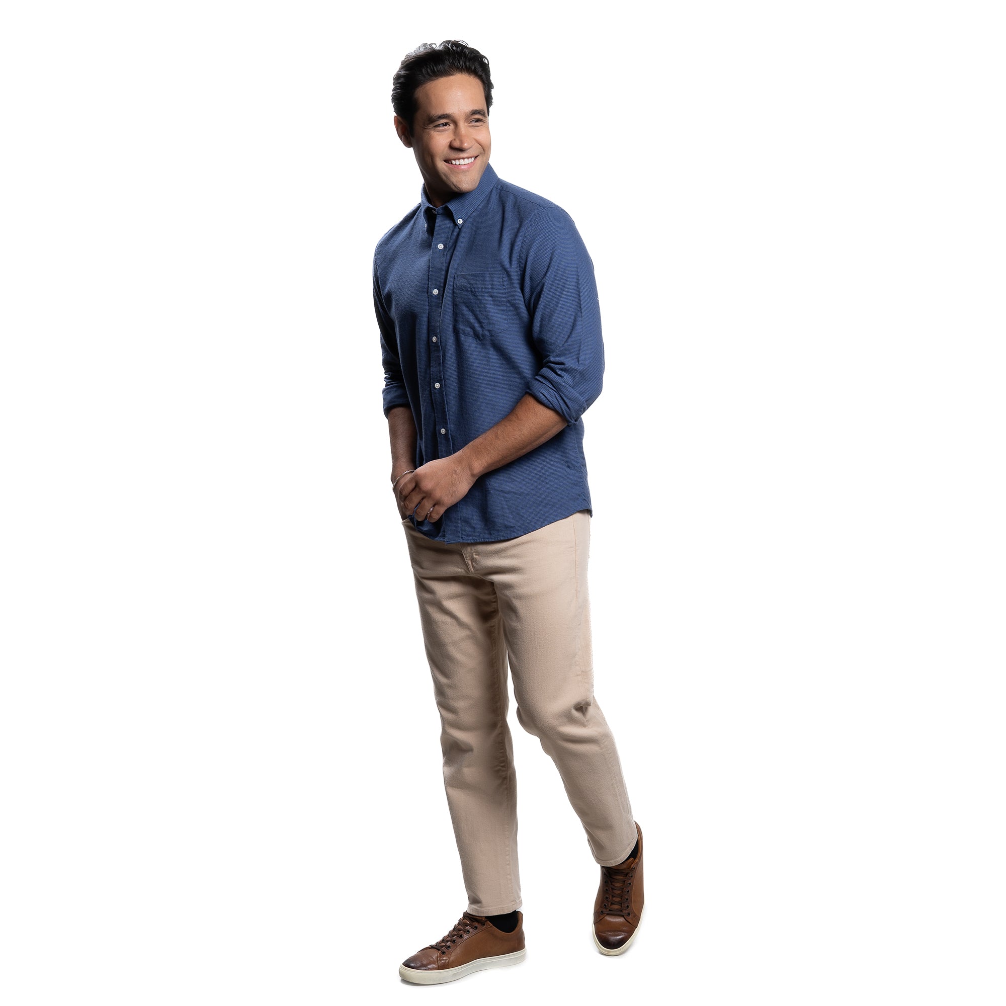 Everyday Flannels - Blue Microcheck