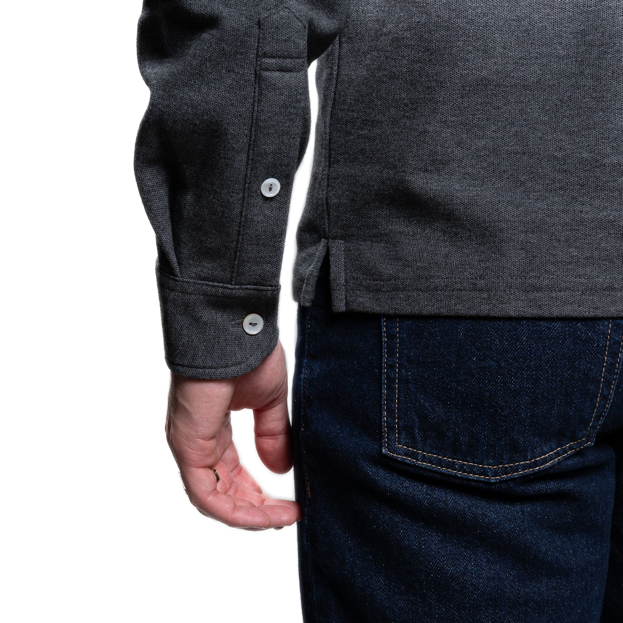 Pique Polo Shirts - Charcoal