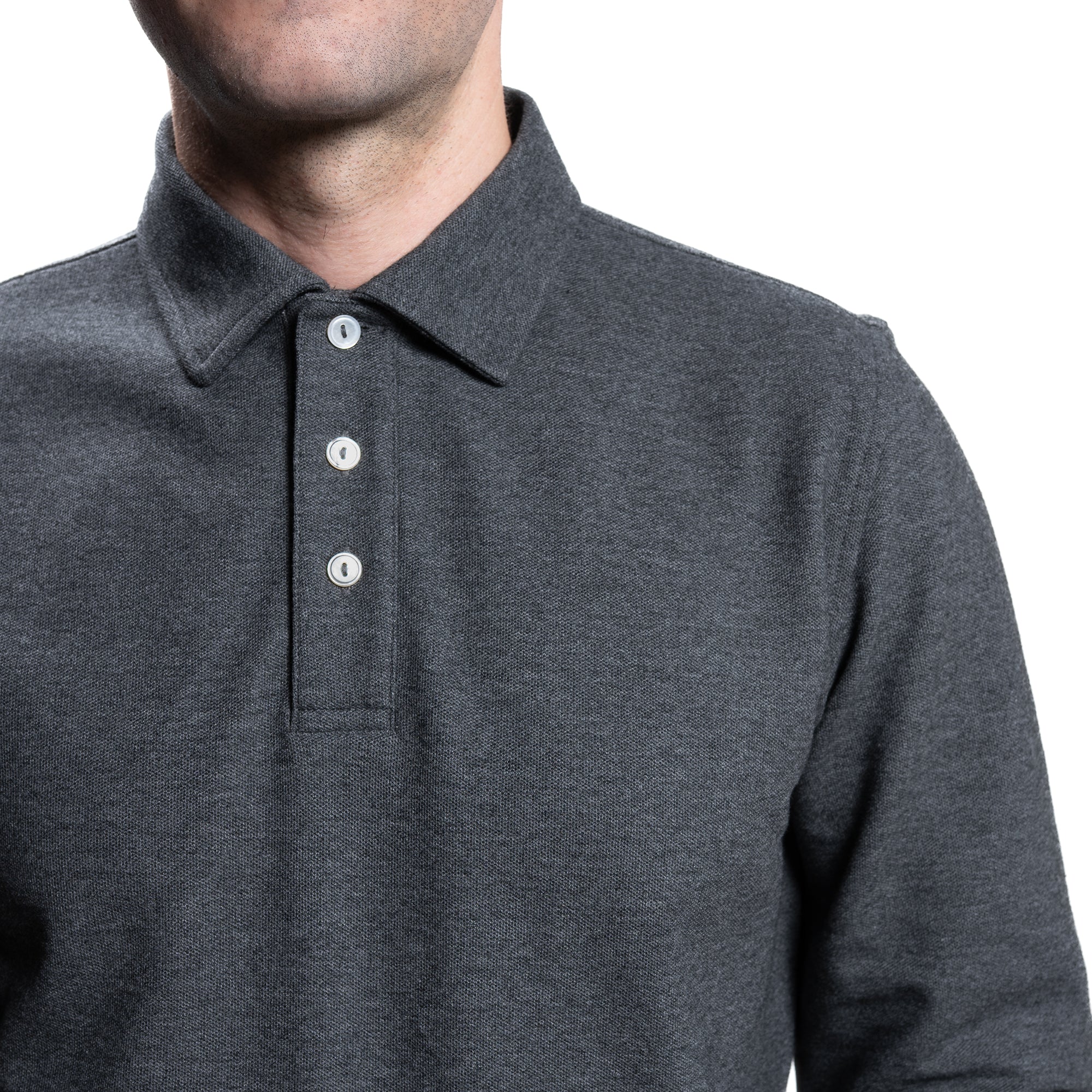 Pique Polo Shirts - Charcoal