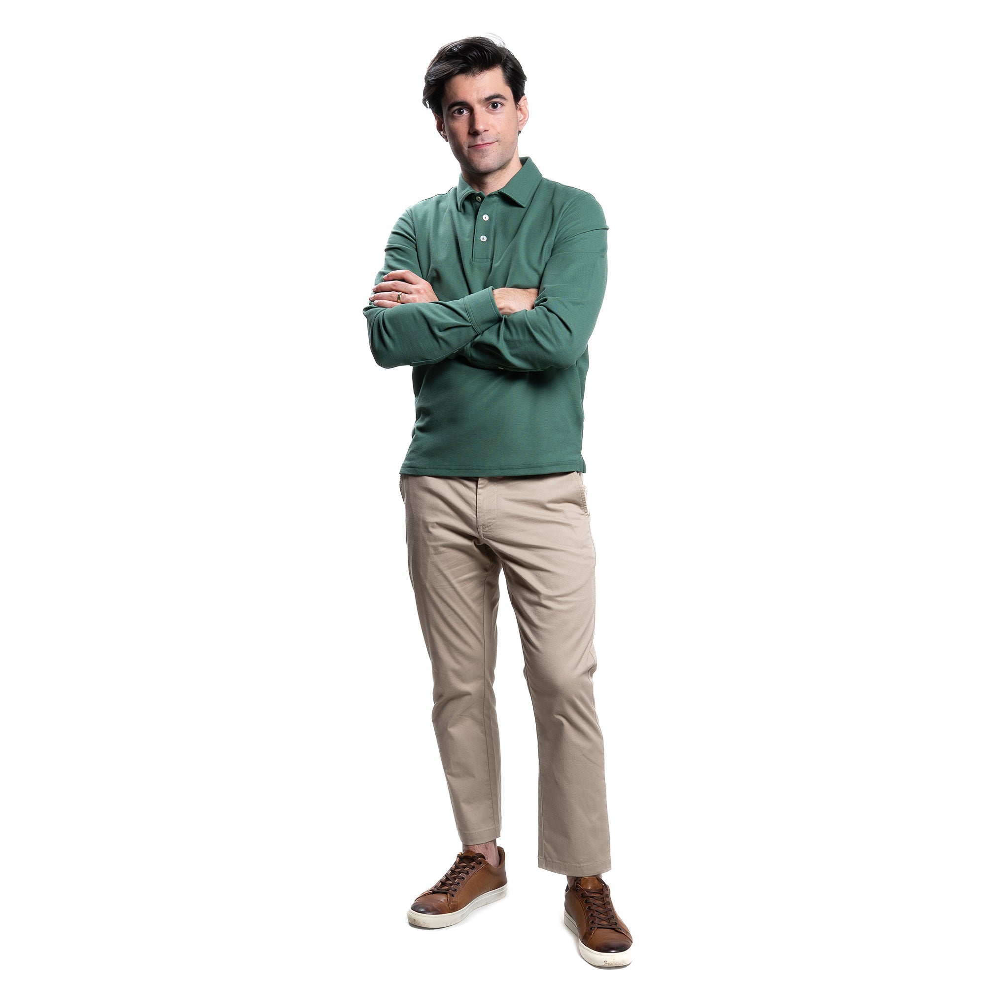 Pique Polo Shirts - Hunter Green