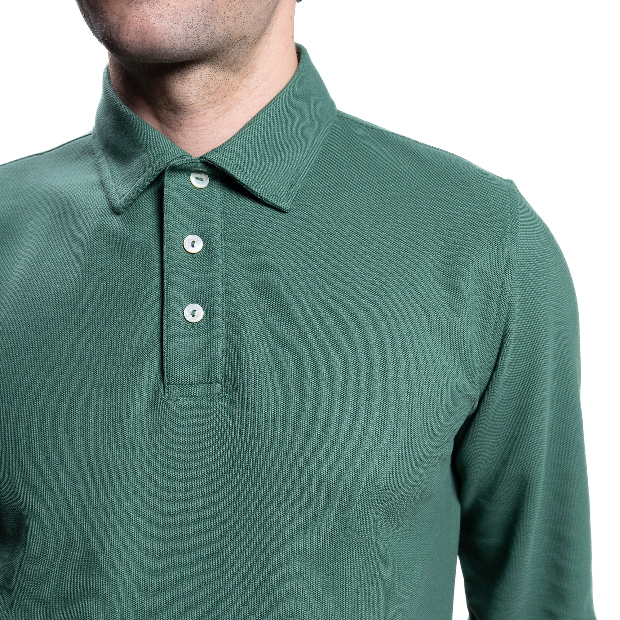 Pique Polo Shirts - Hunter Green