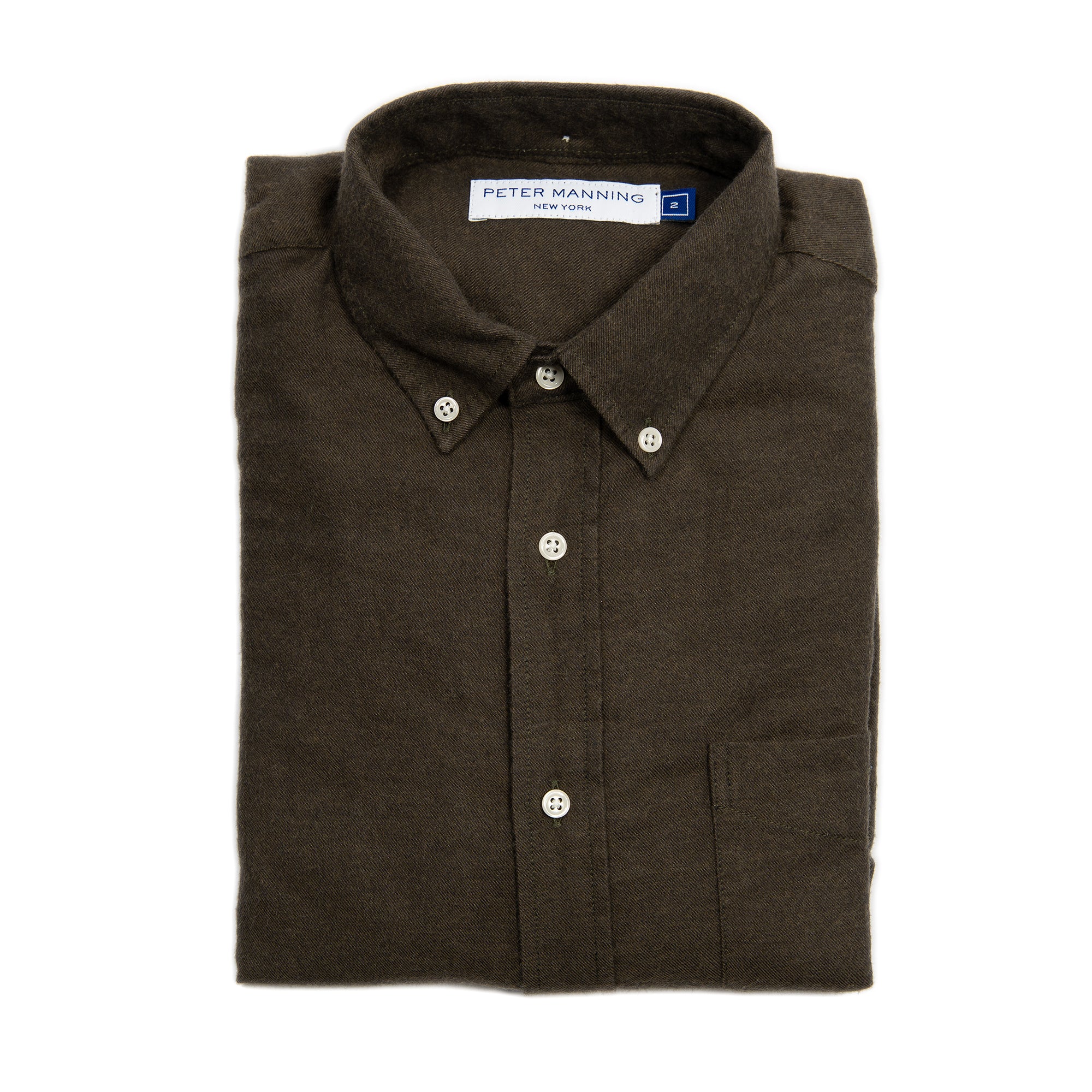 Cotton Merino Wool Shirts - Brown