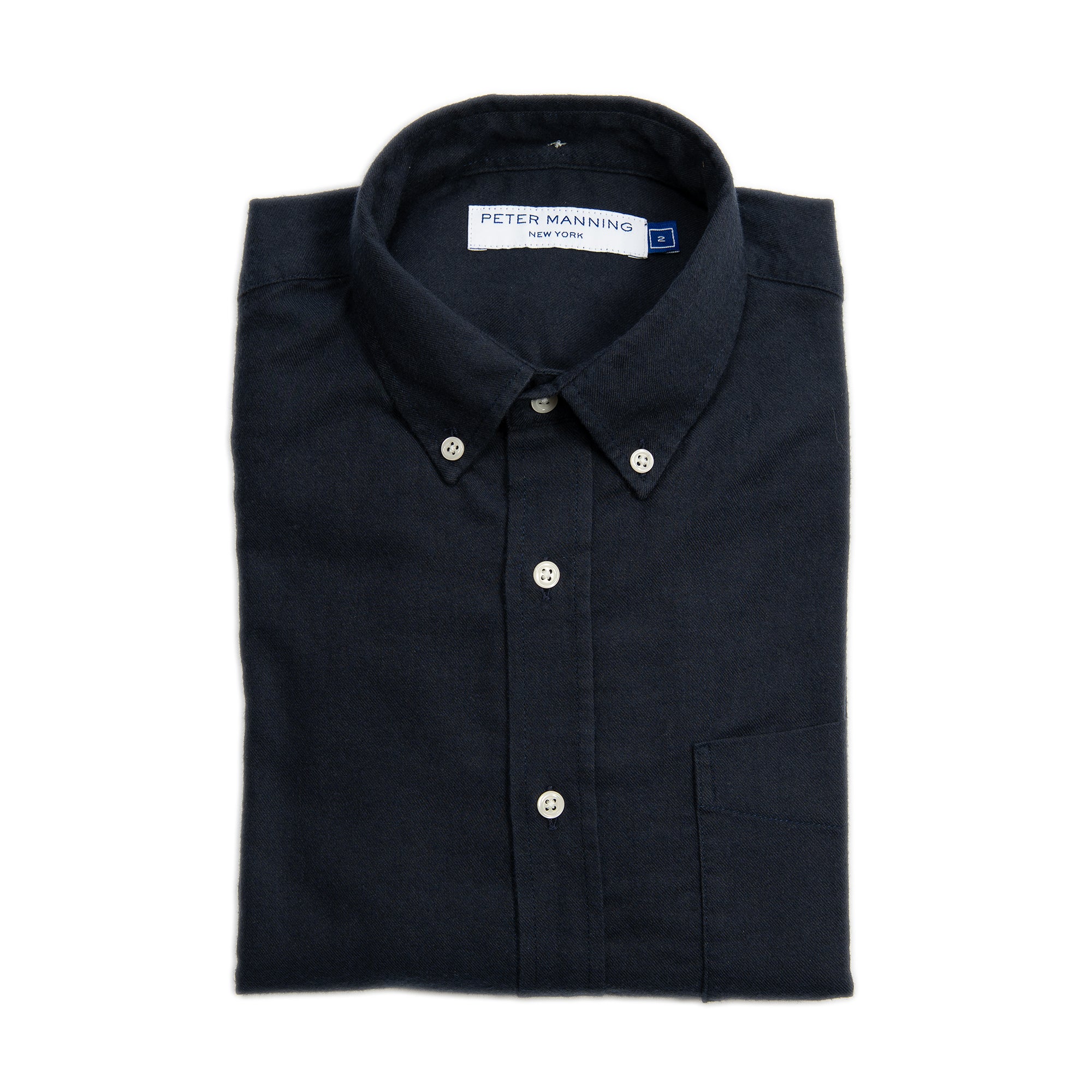 Cotton Merino Wool Shirts - Navy