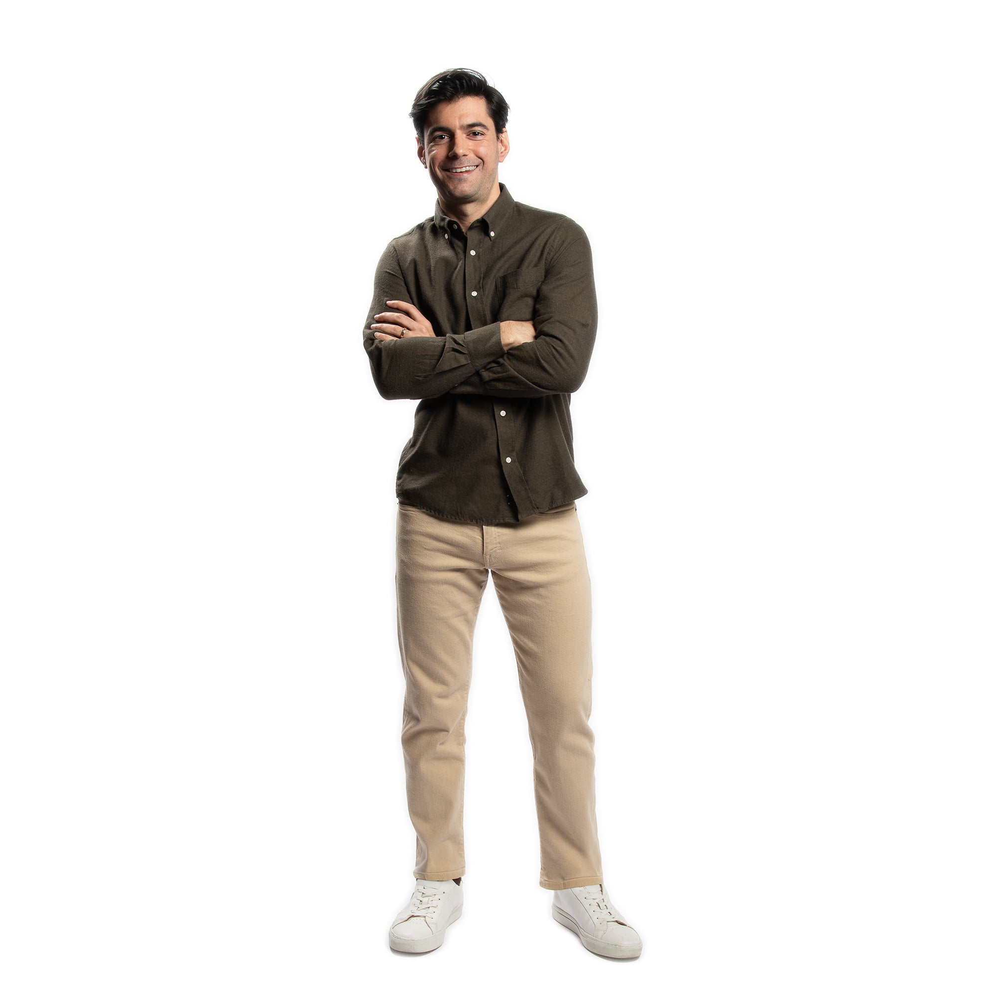 Cotton Merino Wool Shirts - Brown