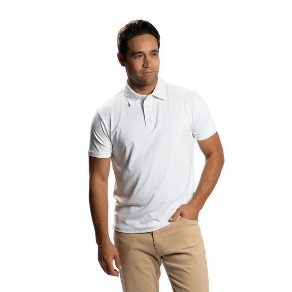 Tech Polos - White