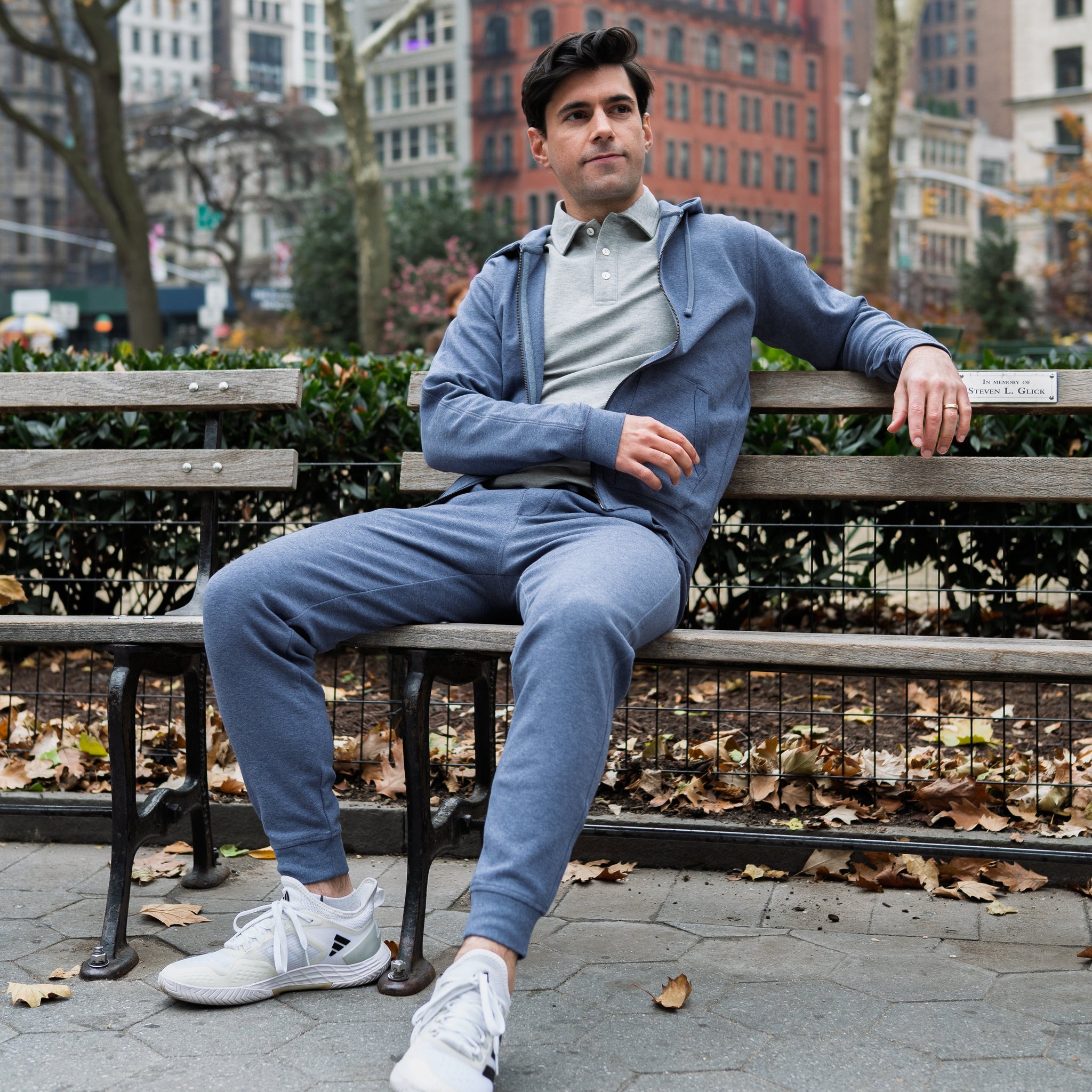 All Day Sweatpants - Heather Navy