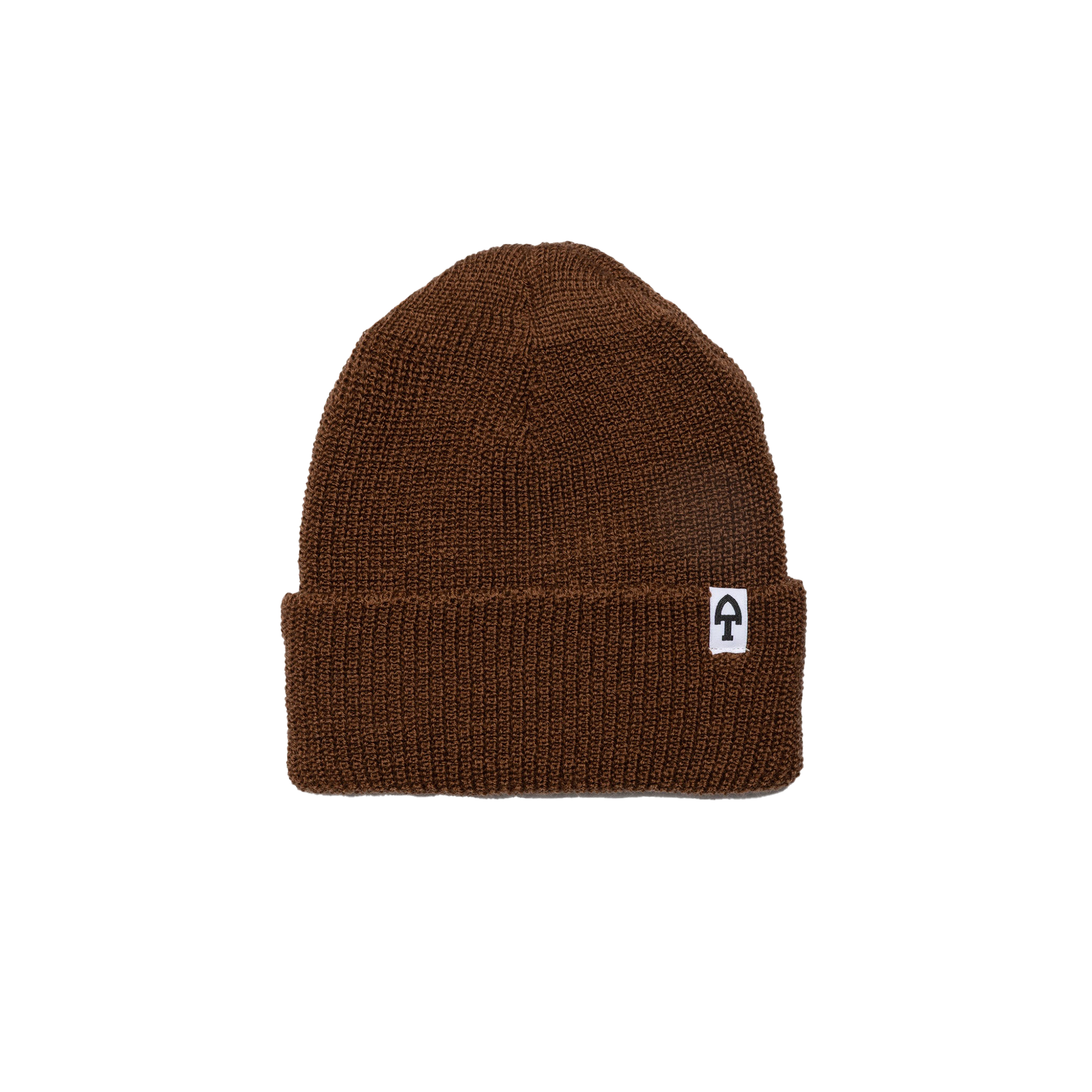 Merino Wool Beanie - Brown