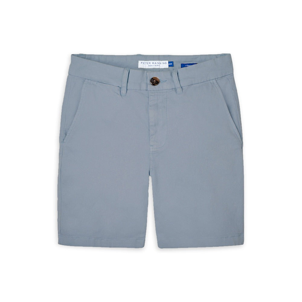 Stretch Chino Shorts - Slate Blue