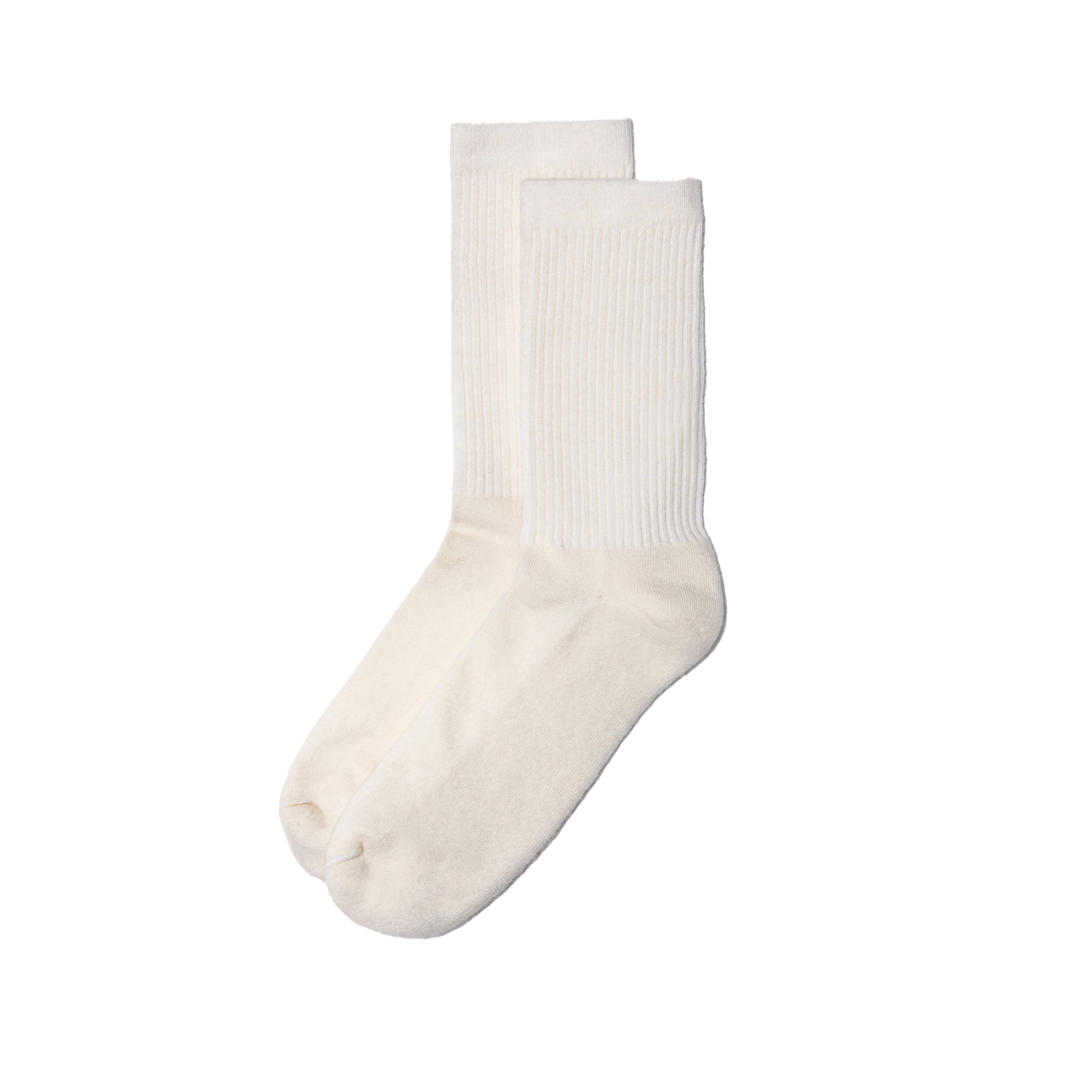 Superfine Merino Wool Socks - White
