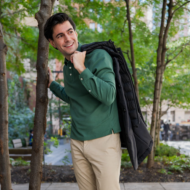 Pique Polo Shirts - Hunter Green