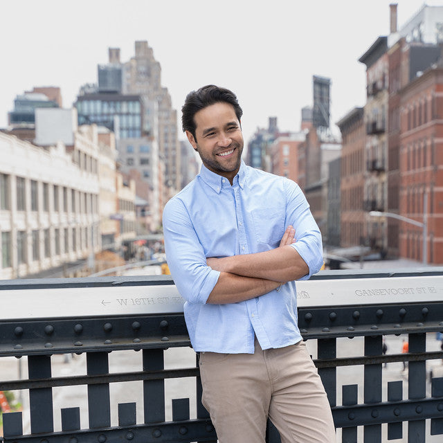 Weekend Oxford Standard Fit - Blue