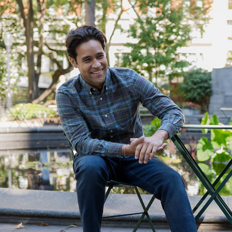 Everyday Flannels - Olive Windowpane