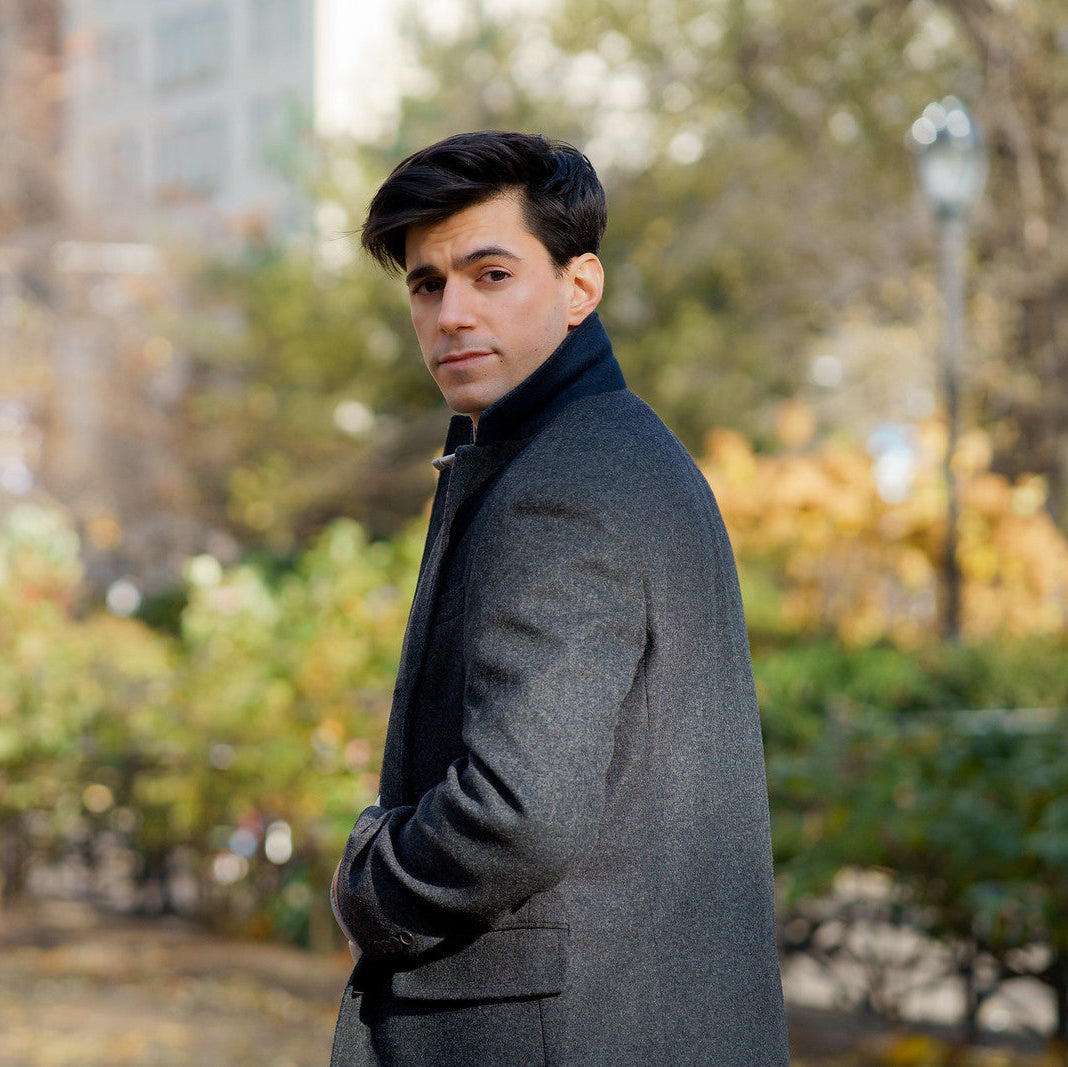 Fulton Wool Cashmere Topcoat - Charcoal