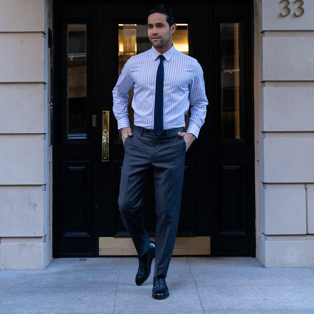 Essex Dress Pants, Grey | Peter Manning NYC Essex Dress Pants, Grey | Peter Manning NYC