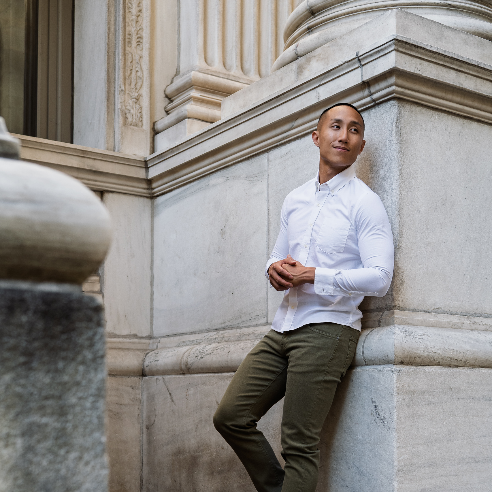 Weekend Oxford Standard Fit - White