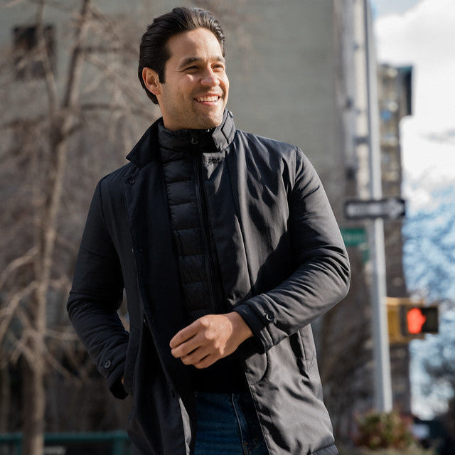 Milan Car Coat - Black