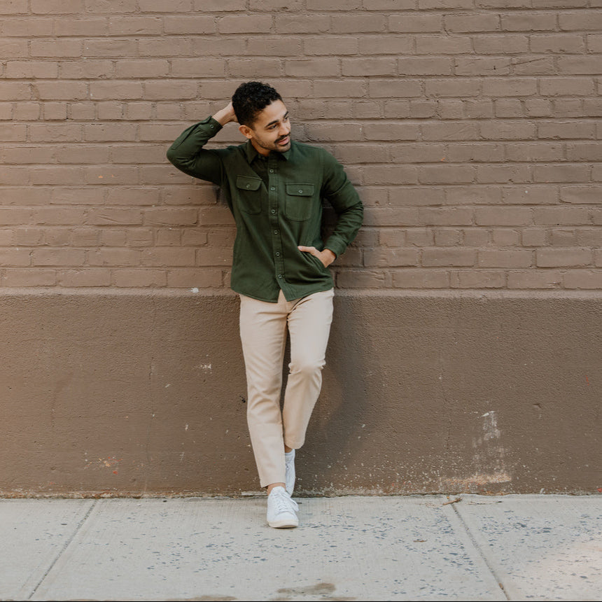 Flannel Jackets - Olive