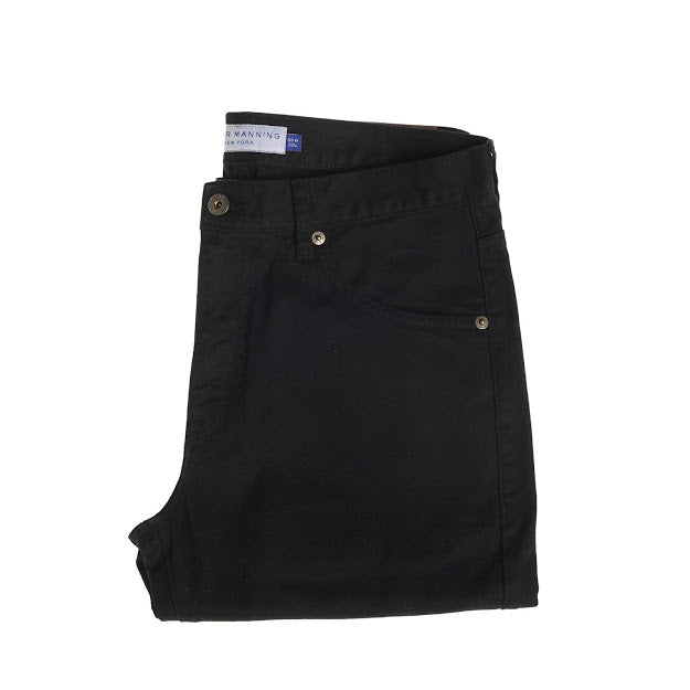 Travel Jeans Standard Fit, Black | Peter Manning NYC