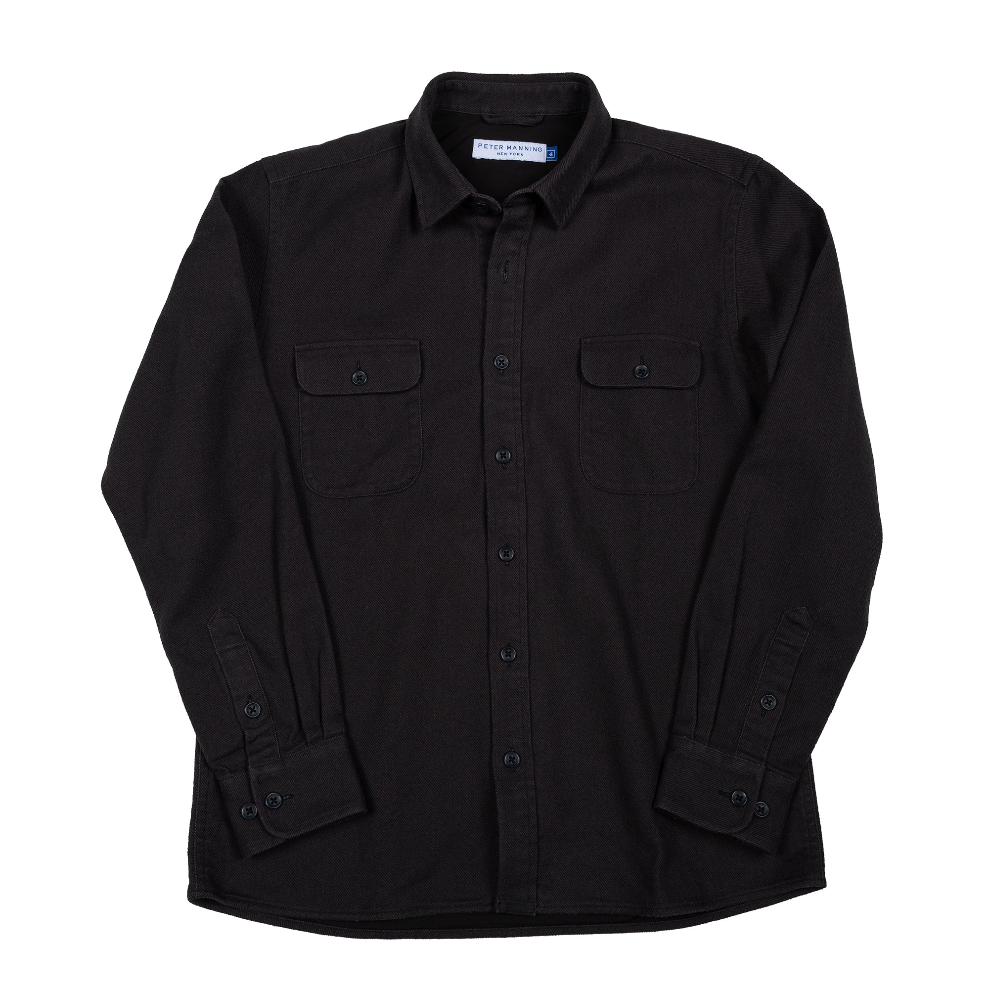 Flannel Shirt Jackets - Black