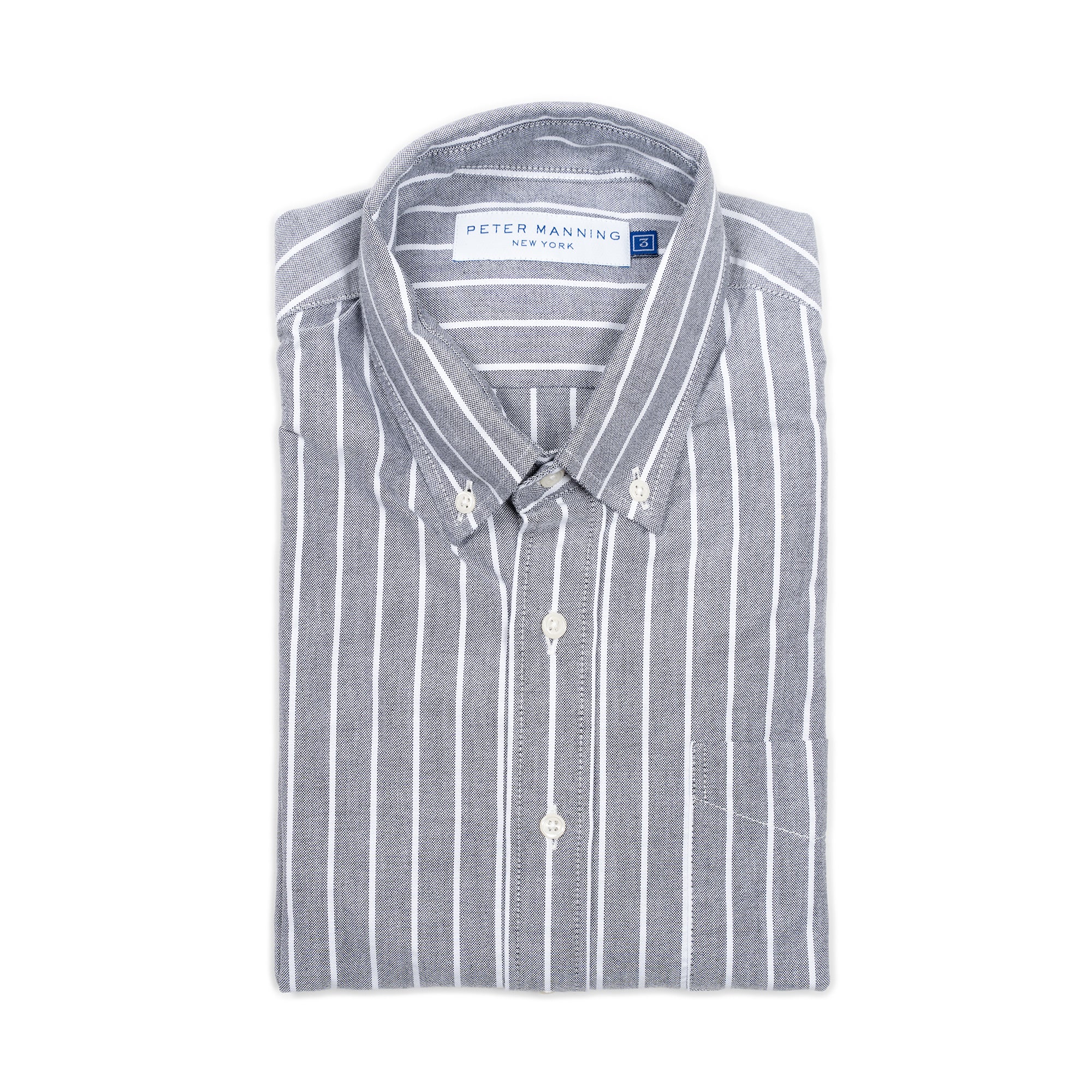 Weekend Oxford Standard Fit - Grey Stripe
