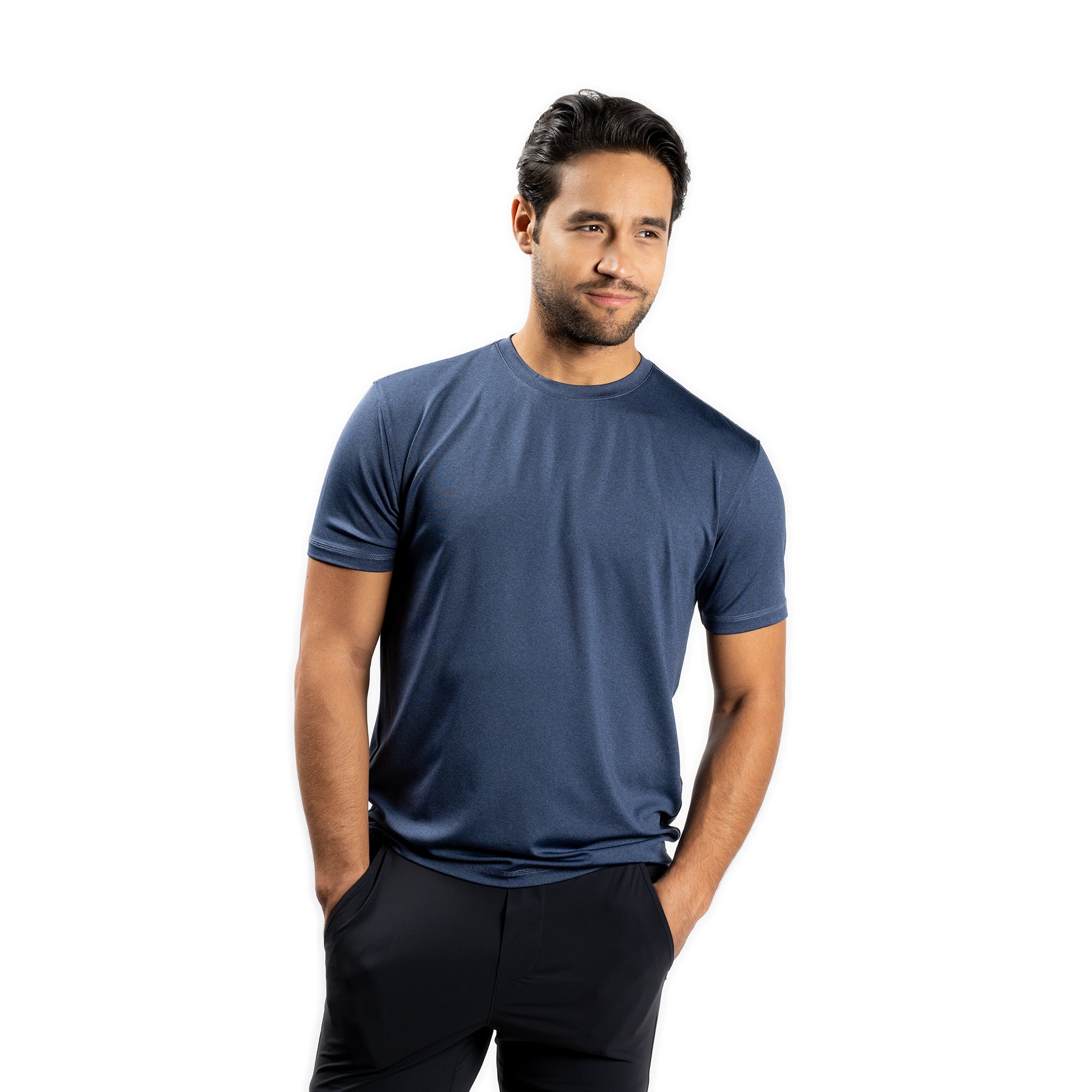 Workout Shirt - Navy, 4X (FOR Short Men) | Peter Manning NYC