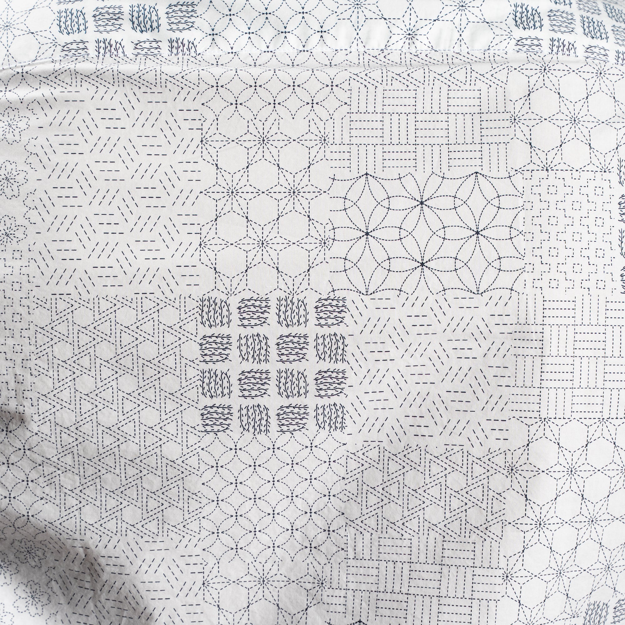 Weekend Printed Shirt - White Geometric