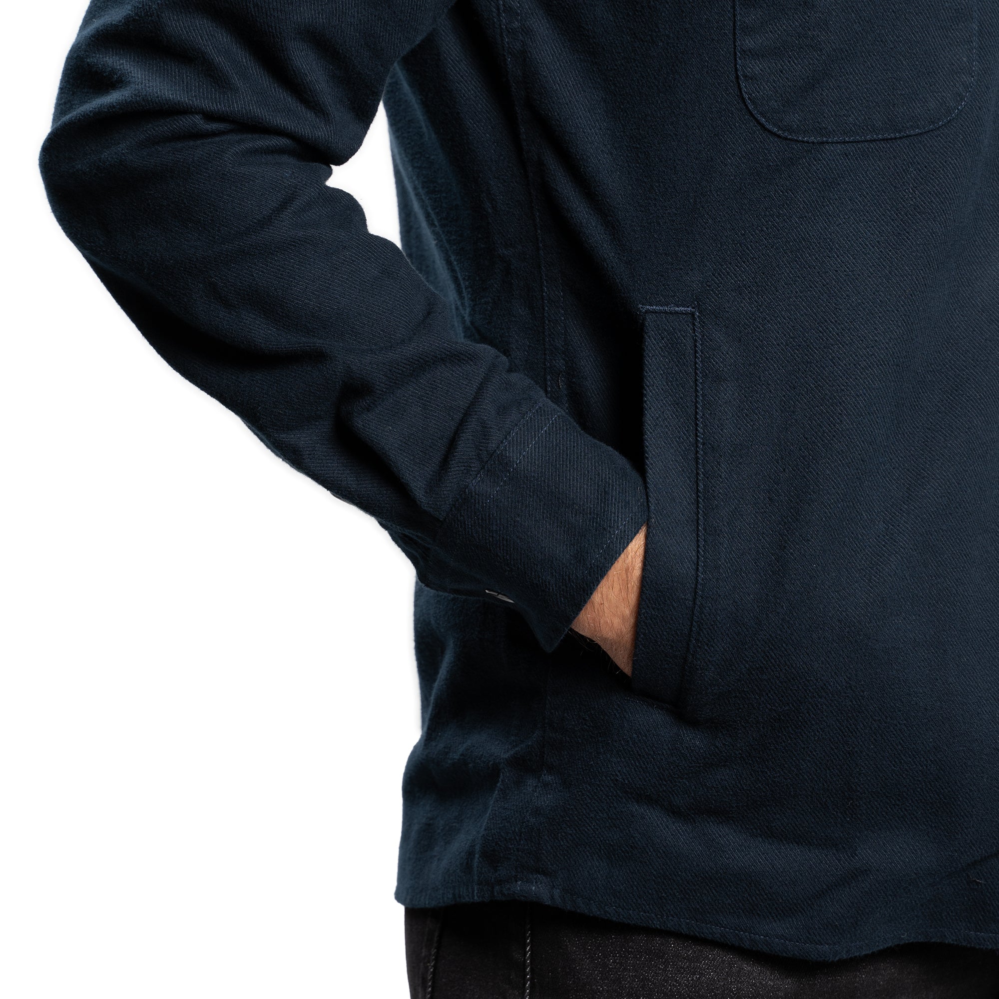 Flannel Shirt Jackets - Navy