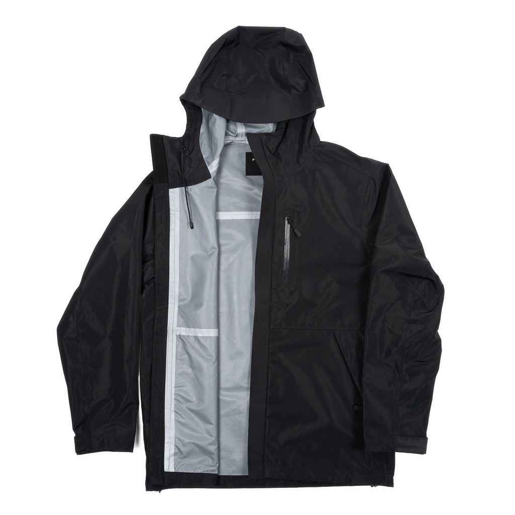 Tech Rain Jacket For Short Men - Black – Peter Manning New York