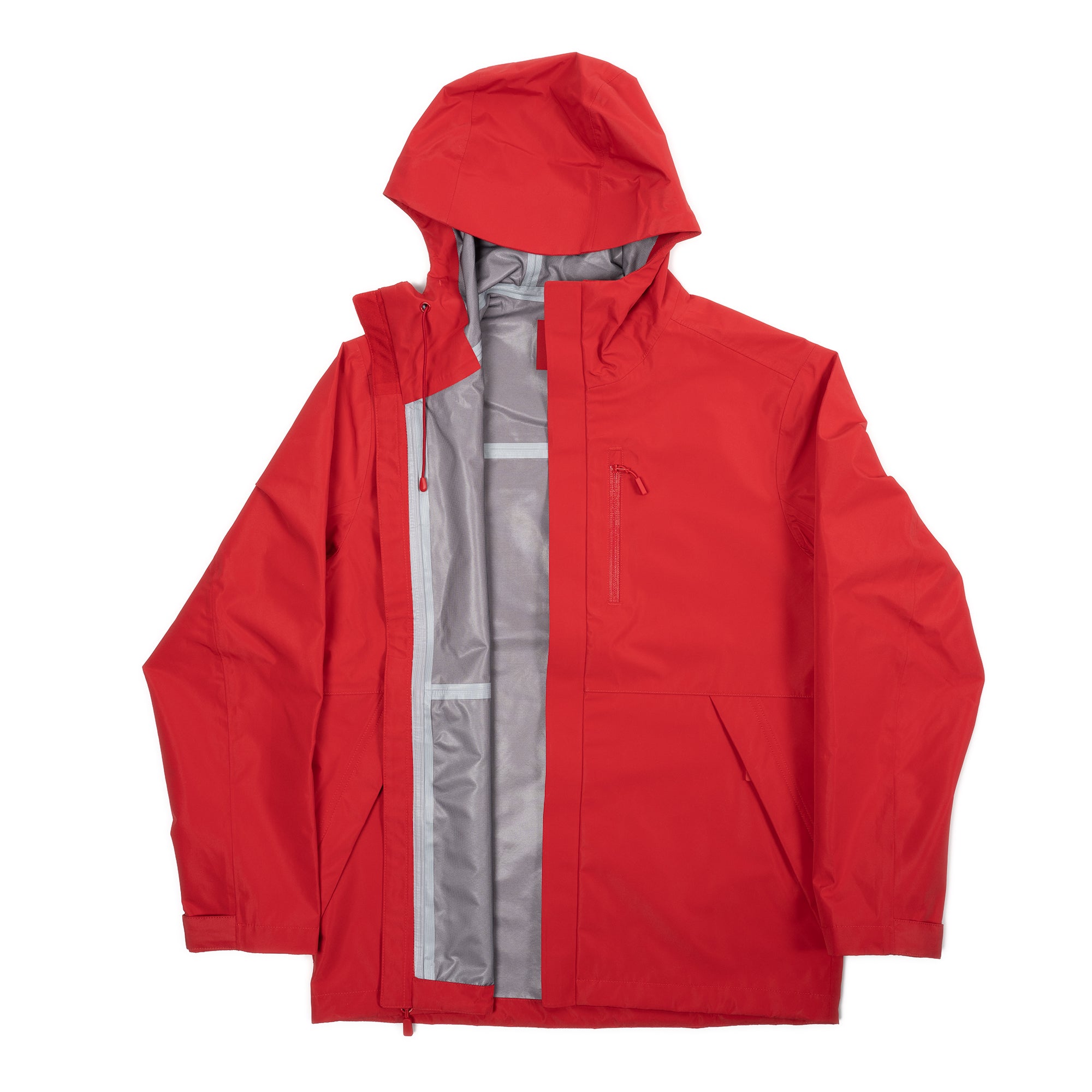 Tech Rain Jacket For Short Men - Red – Peter Manning New York
