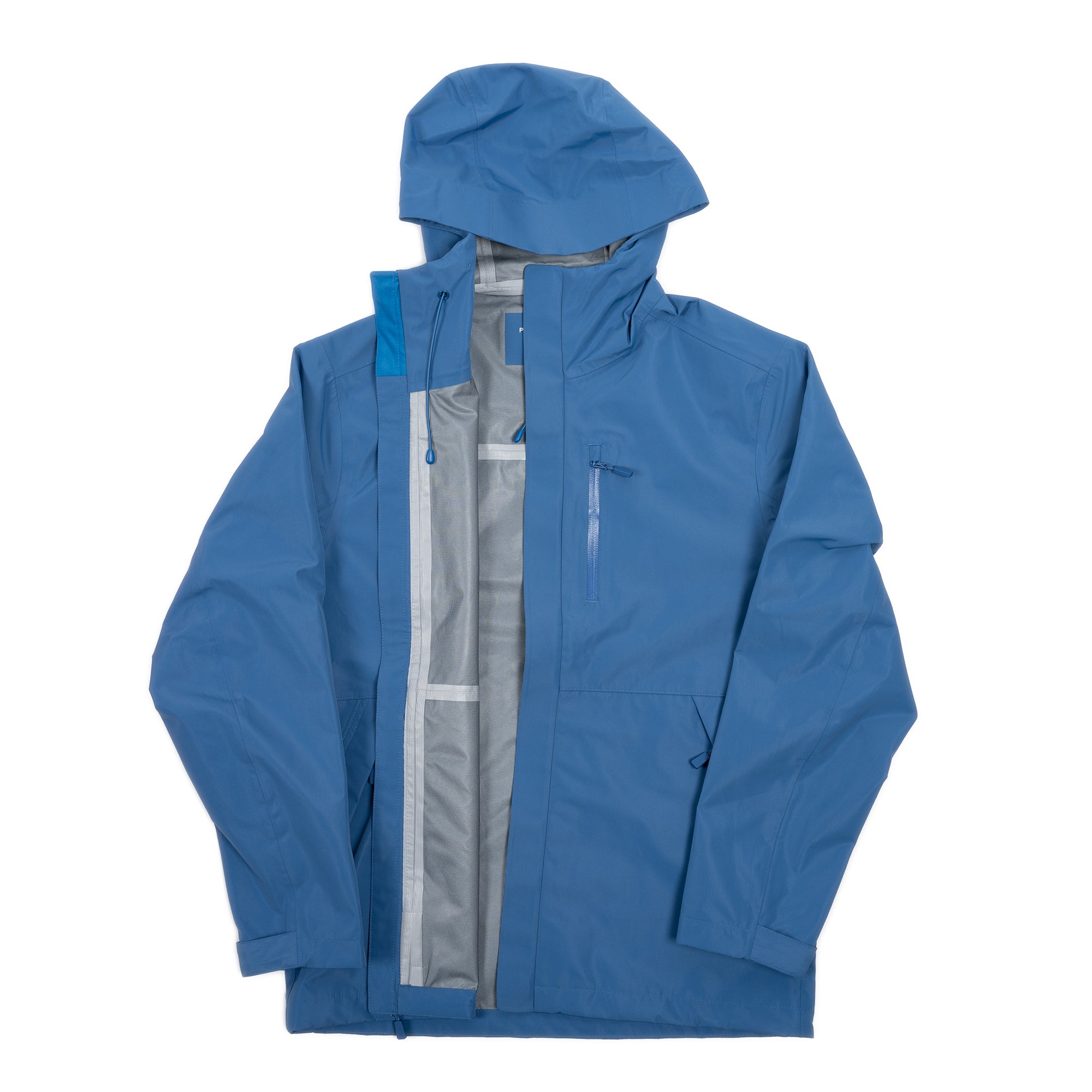 Tech Rain Jacket - Blue | Peter Manning: Quality Clothes, Proper Fit ...