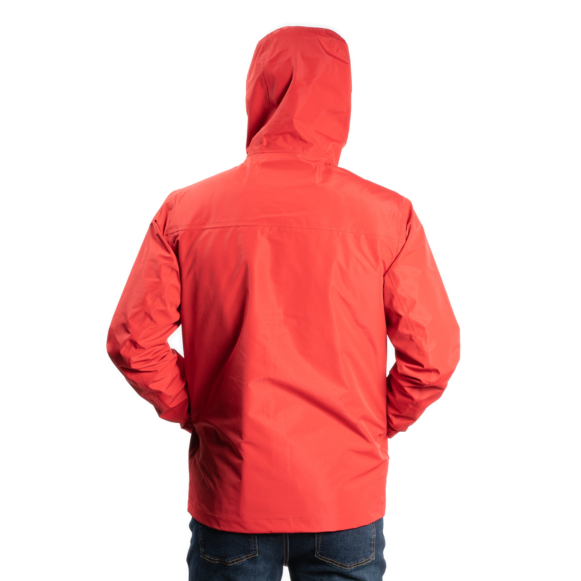 Tech Rain Jacket, Red | Peter Manning NYC