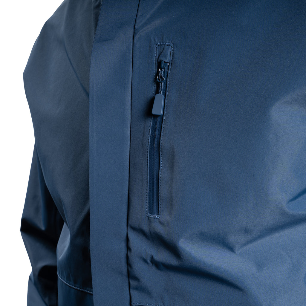 Tech Rain Jacket For Short Men - Navy – Peter Manning NYC