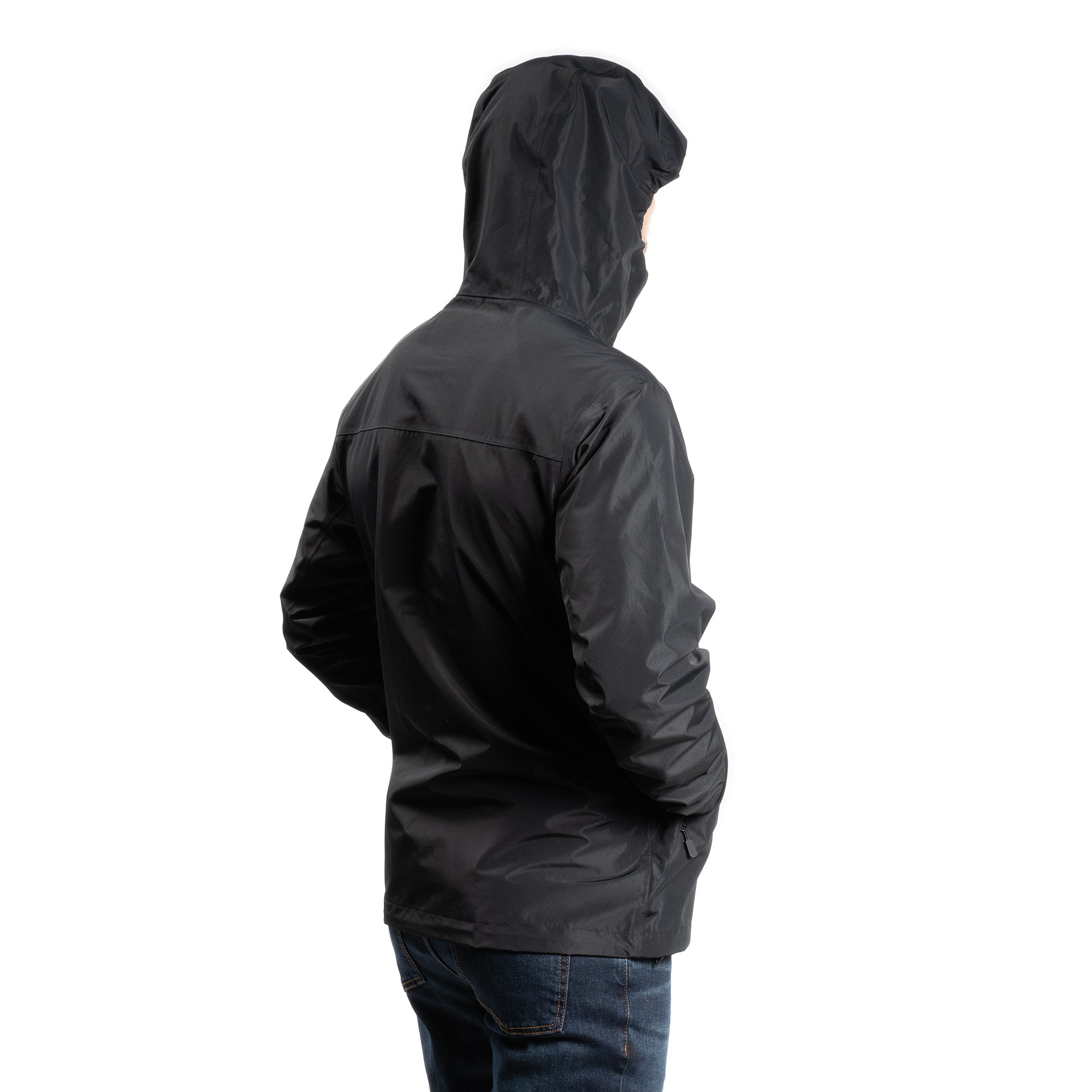 Tech Rain Jacket - Black | Peter Manning: Quality Clothes, Proper Fit ...