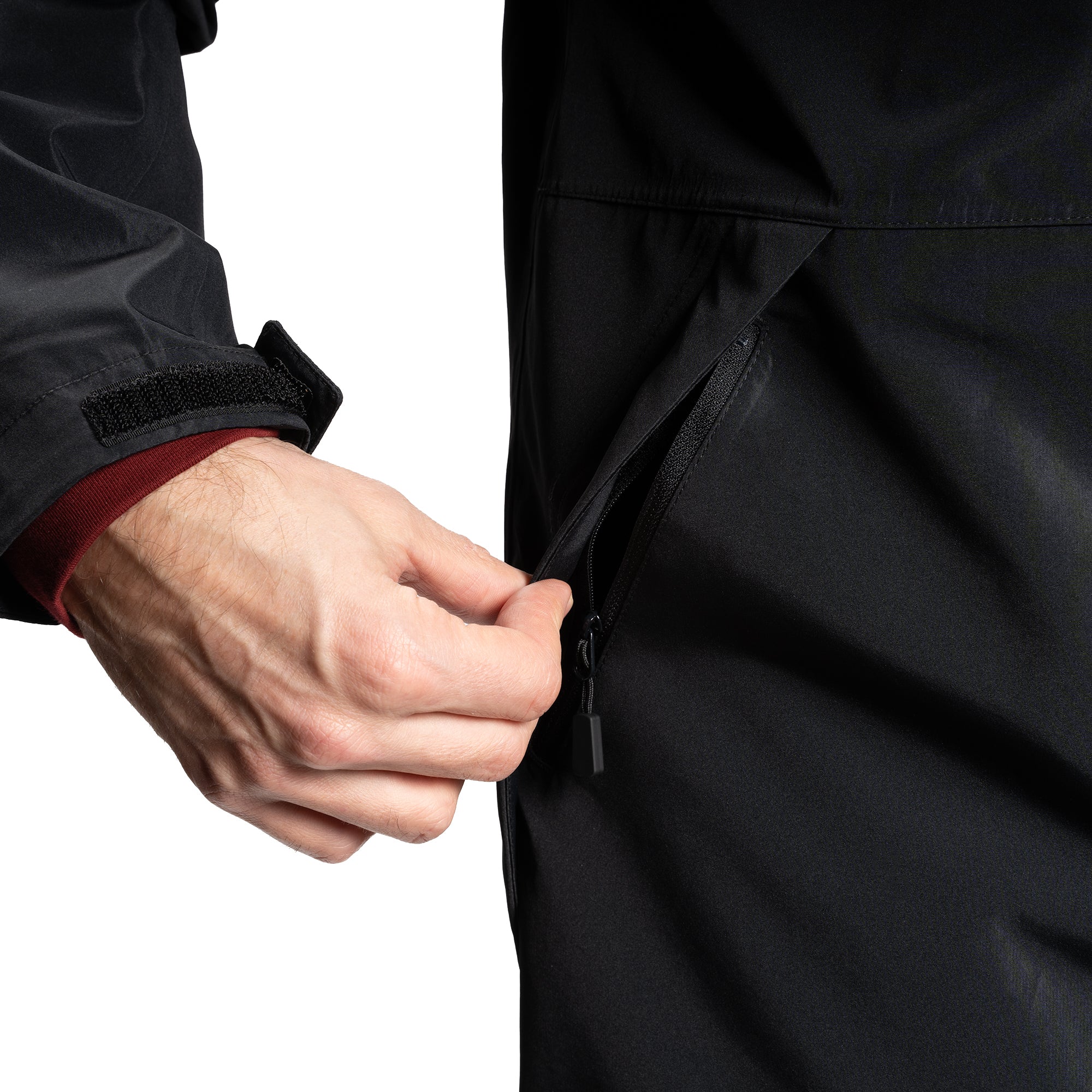Tech Rain Jacket - Black | Peter Manning: Quality Clothes, Proper Fit ...