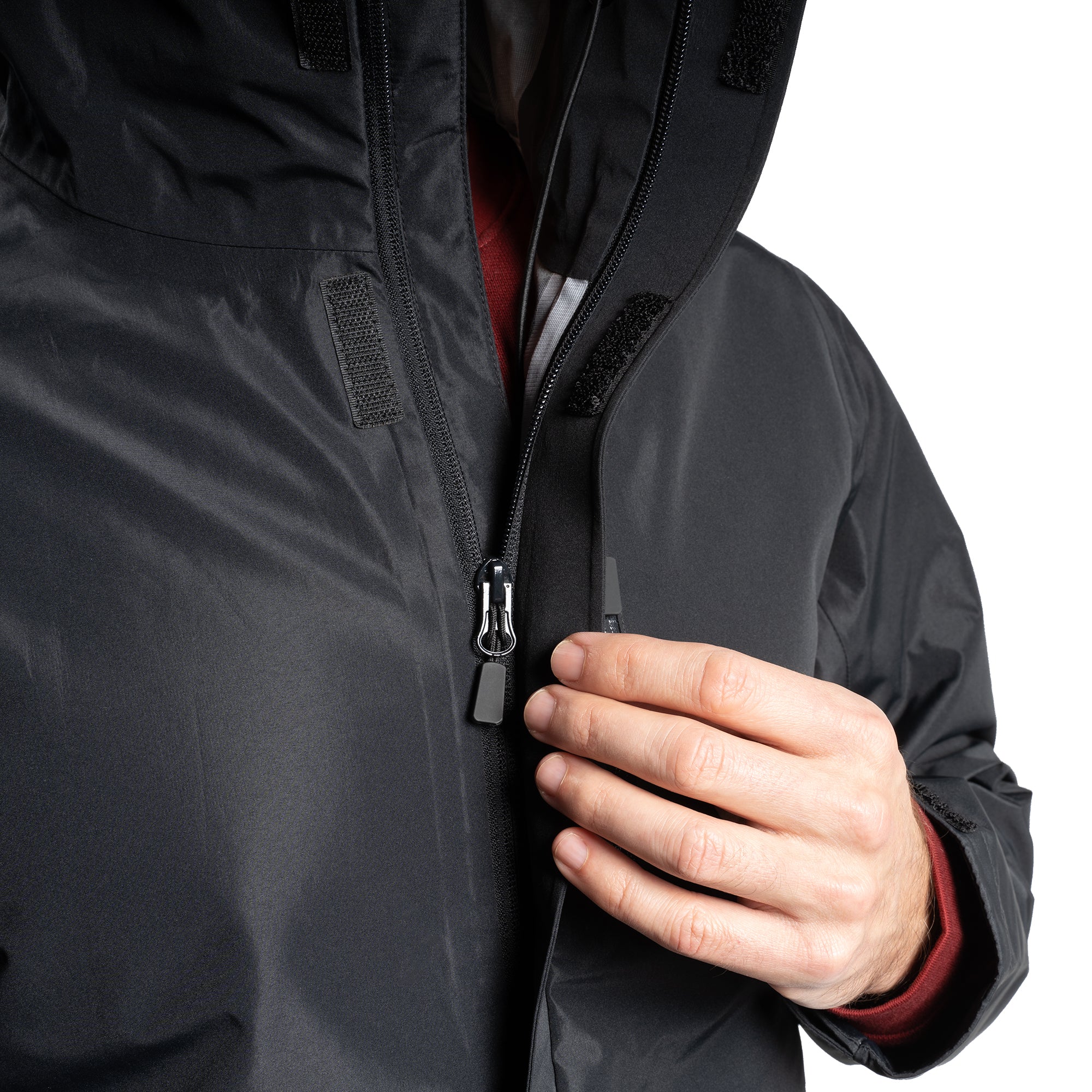 Tech Rain Jacket - Black | Peter Manning: Quality Clothes, Proper Fit ...