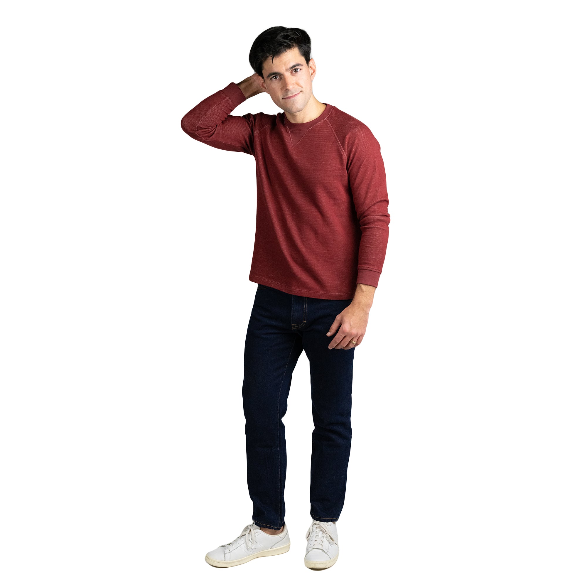 Cotton Pullovers, Burgundy | Peter Manning NYC