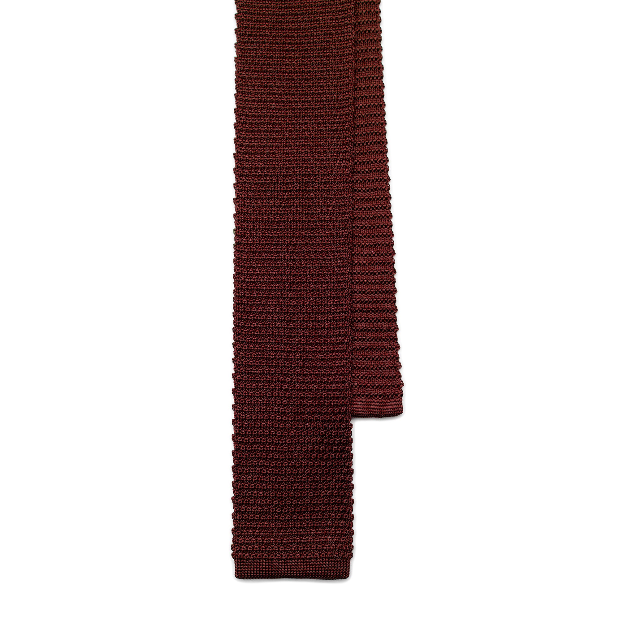 Ties - Burgundy Silk Knit