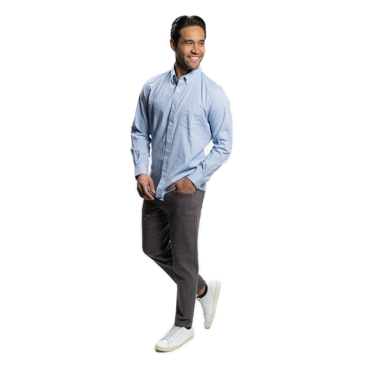 Travel Jeans Standard Fit, Dark Grey | Peter Manning NYC