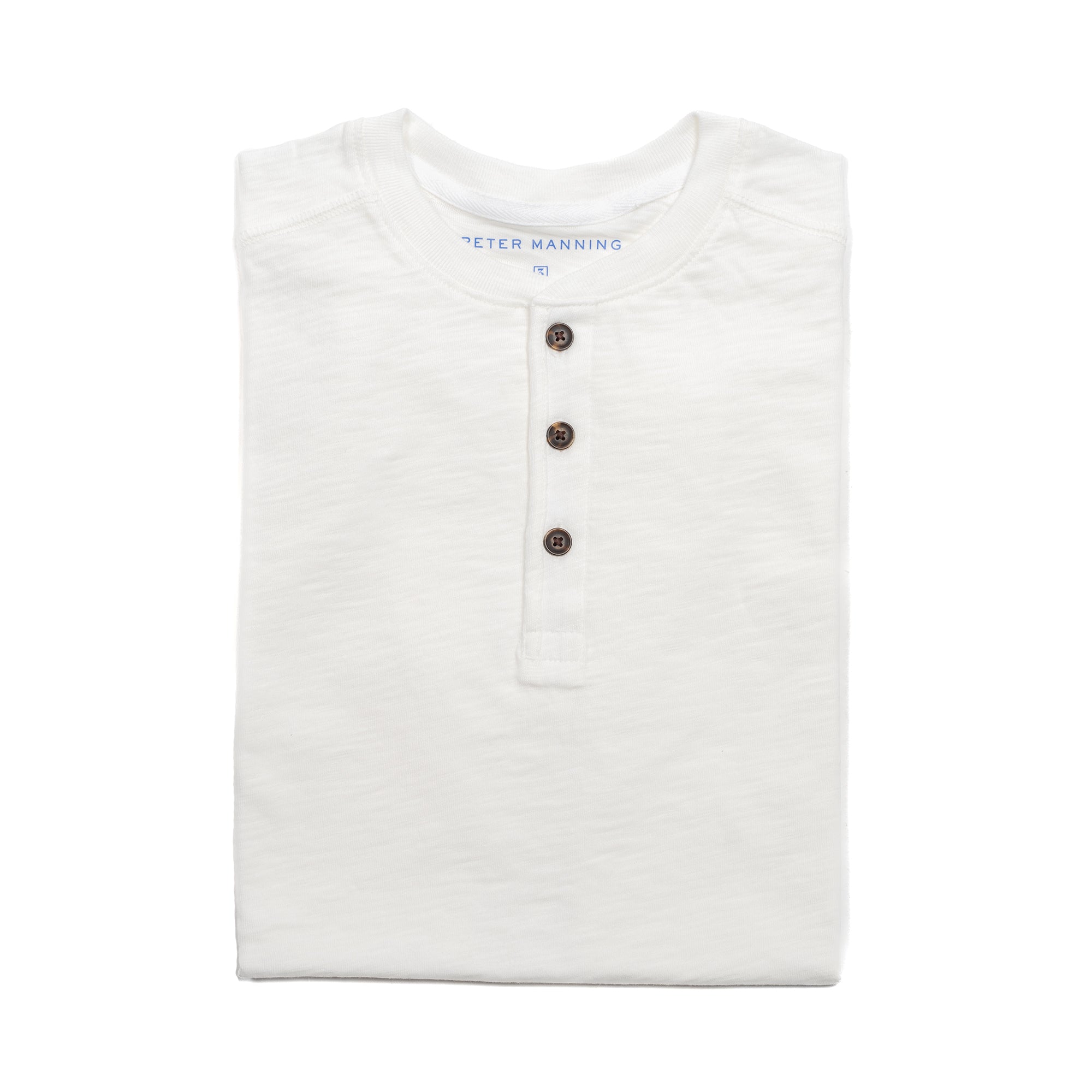 Henley Shirt Short Sleeve - White