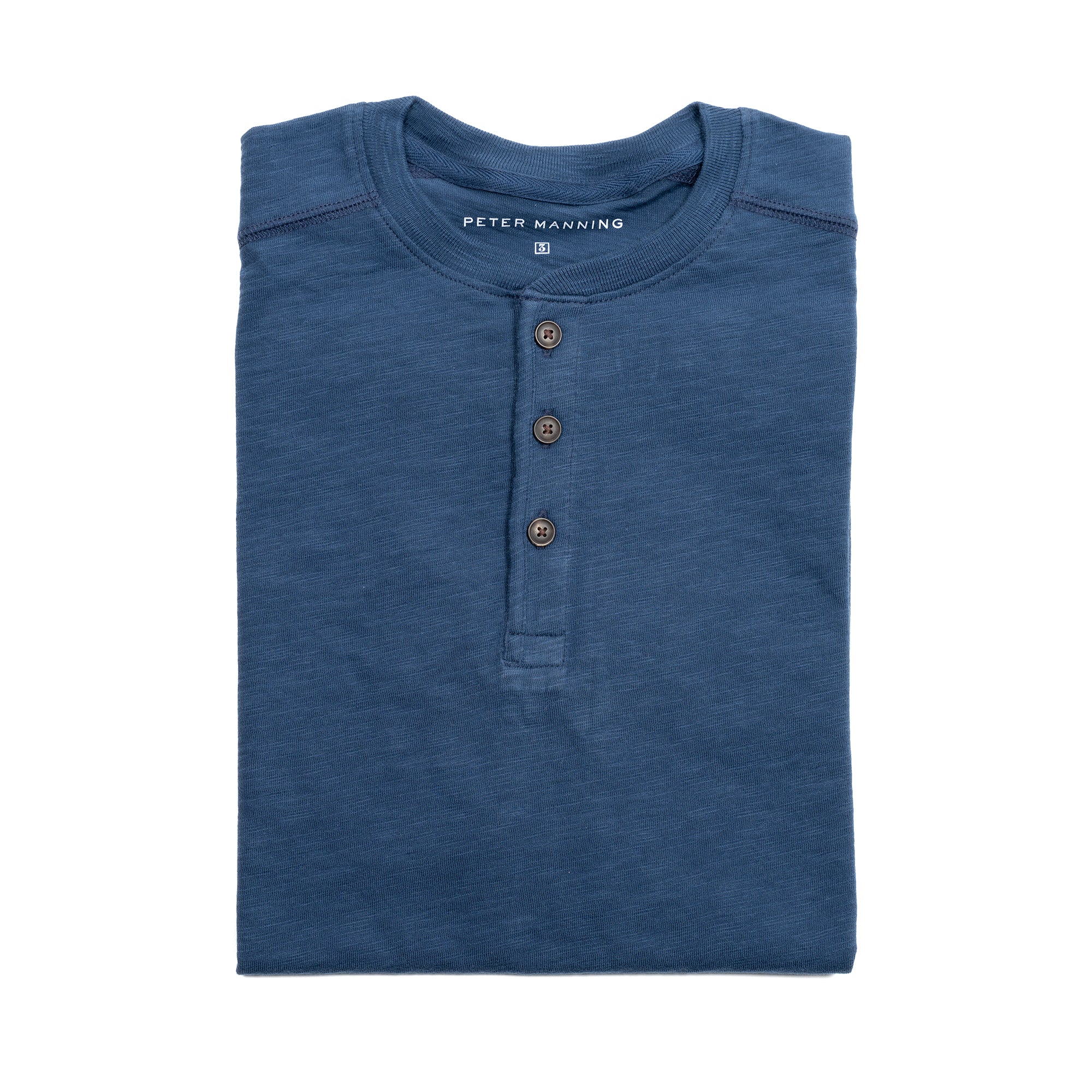 Henley Shirt Short Sleeve - Navy