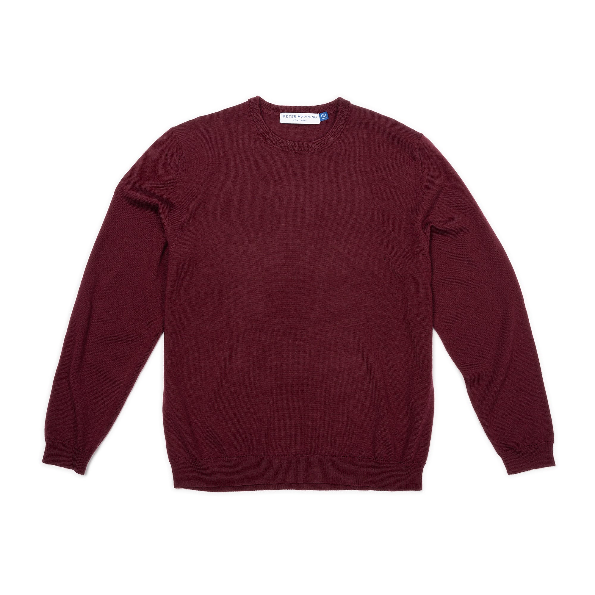 Wool Sweaters Crew Neck - Burgundy