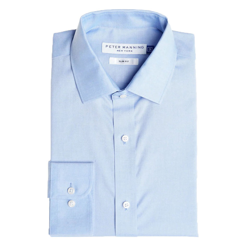 Easy Care Dress Shirt Slim Fit - Blue Easy Care Dress Shirt Slim Fit - Blue